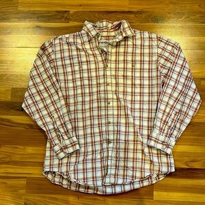 Wrangler plaid button down shirt size Large